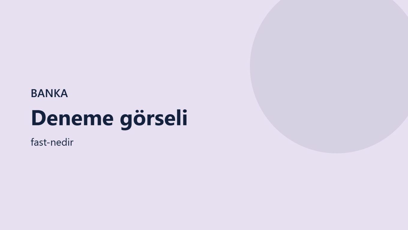FAST konusunu anlatan illüstrasyon