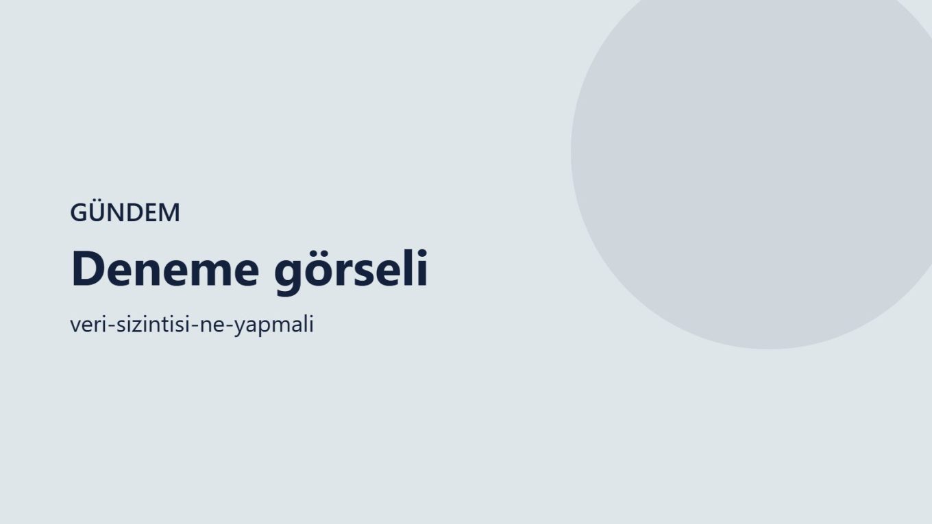 Veri sızıntısı sonrası konusunu anlatan illüstrasyon